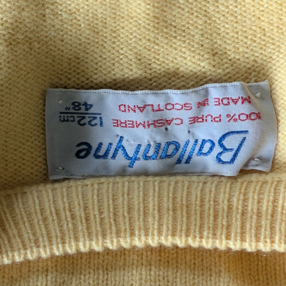 Vintage Ballantyne 100% Cashmere Sweater Made in Scotland - Picture 9 of 13